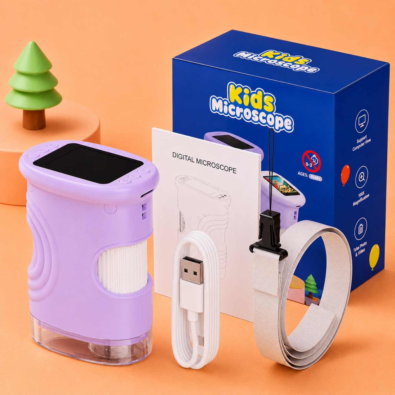 Kids Digital Microscope Camera