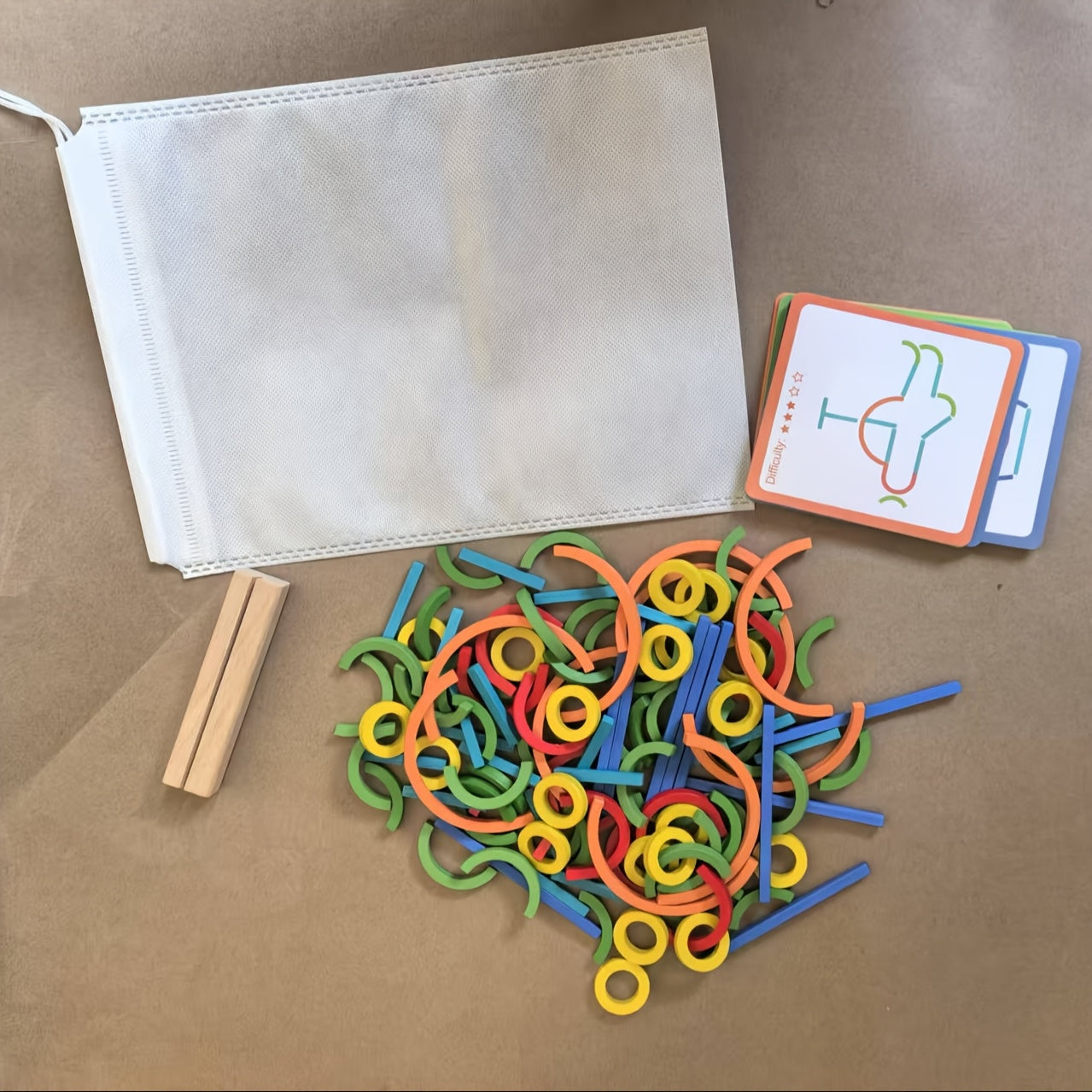 Creative Sticks Educational Toy – Fine Motor Skill & Shape Recognition Game for Toddlers and Preschool Kids