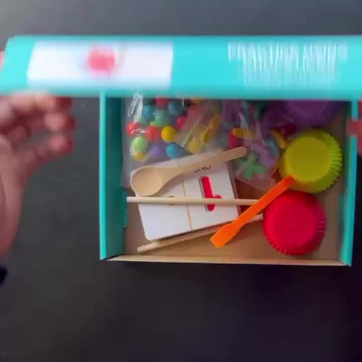 Wooden Math Counting Toy Set – Educational Number Learning Game for Kids with Beads & Activity Cards