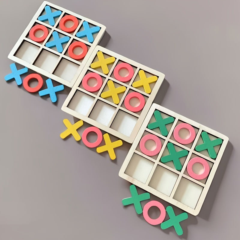 Wooden Tic Tac Toe – Classic Travel Game for Kids & Adults