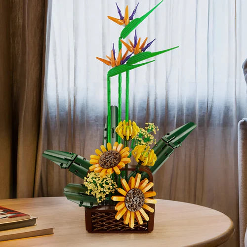 1612-Piece Bird of Paradise and Sunflower Set