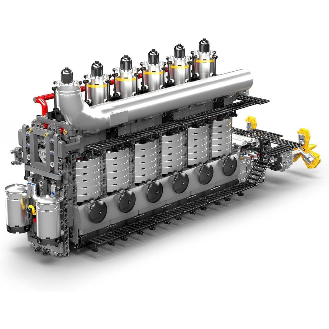 Dual Propeller Marine Diesel Engine | 3222 Pieces