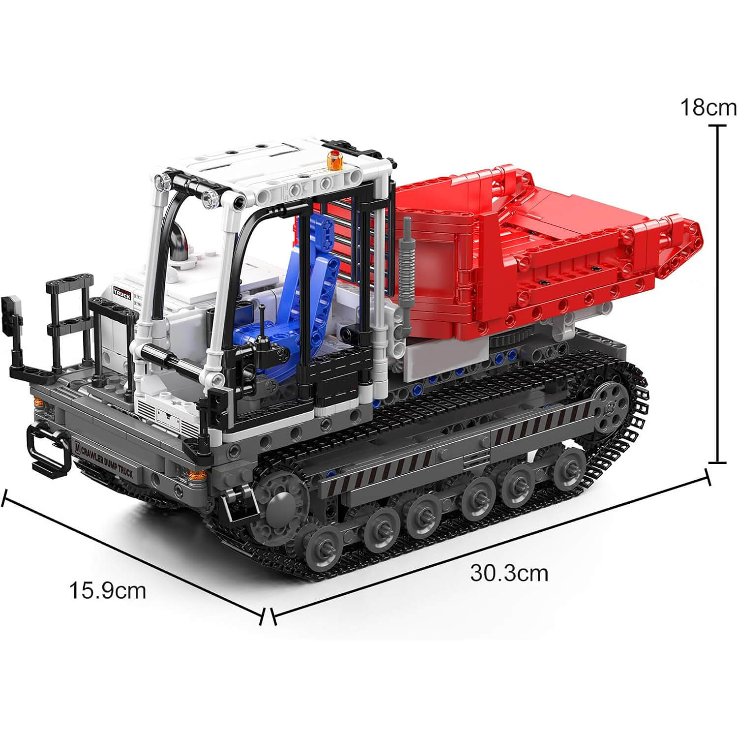1104-Piece Remote-Controlled Crawler Dump Truck