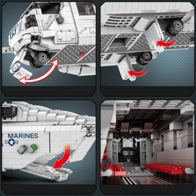 CH-53 Transport Helicopter - 2191 Piece Building Set