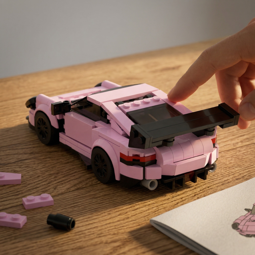 Porsche GT3 RS Pink Edition - MOC Building Kit