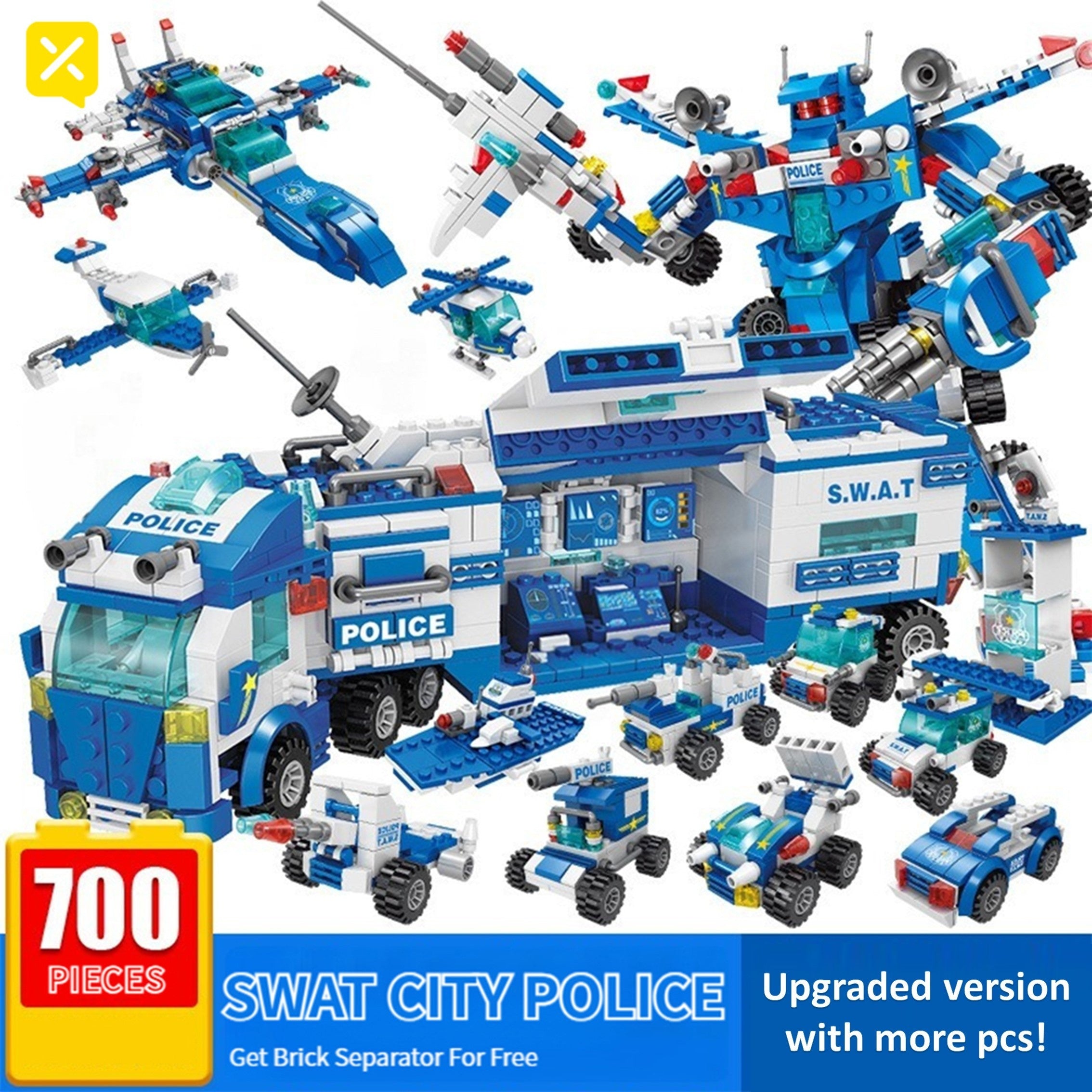 Police Car Block Set – 700pcs