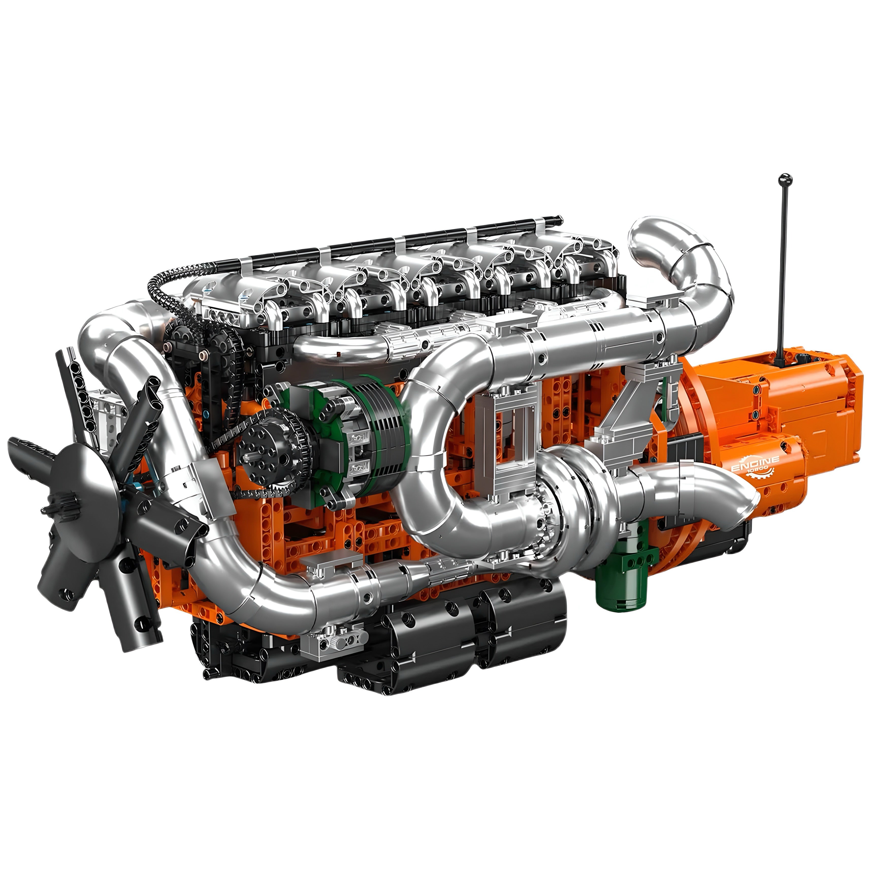 Ultimate Inline-6 Truck Engine Model | 3236 Pieces