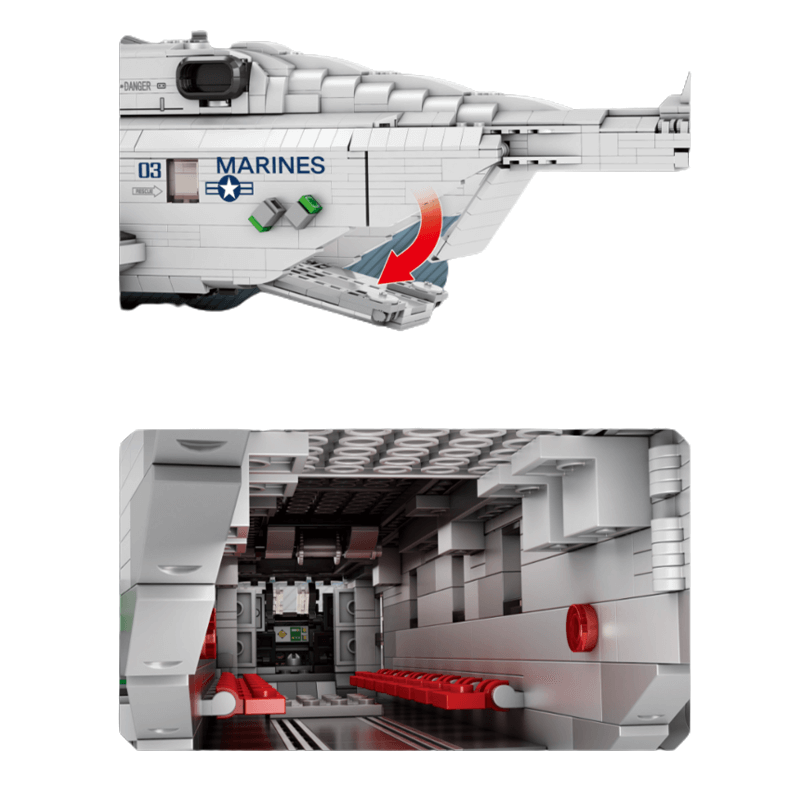 CH-53 Transport Helicopter - 2191 Piece Building Set