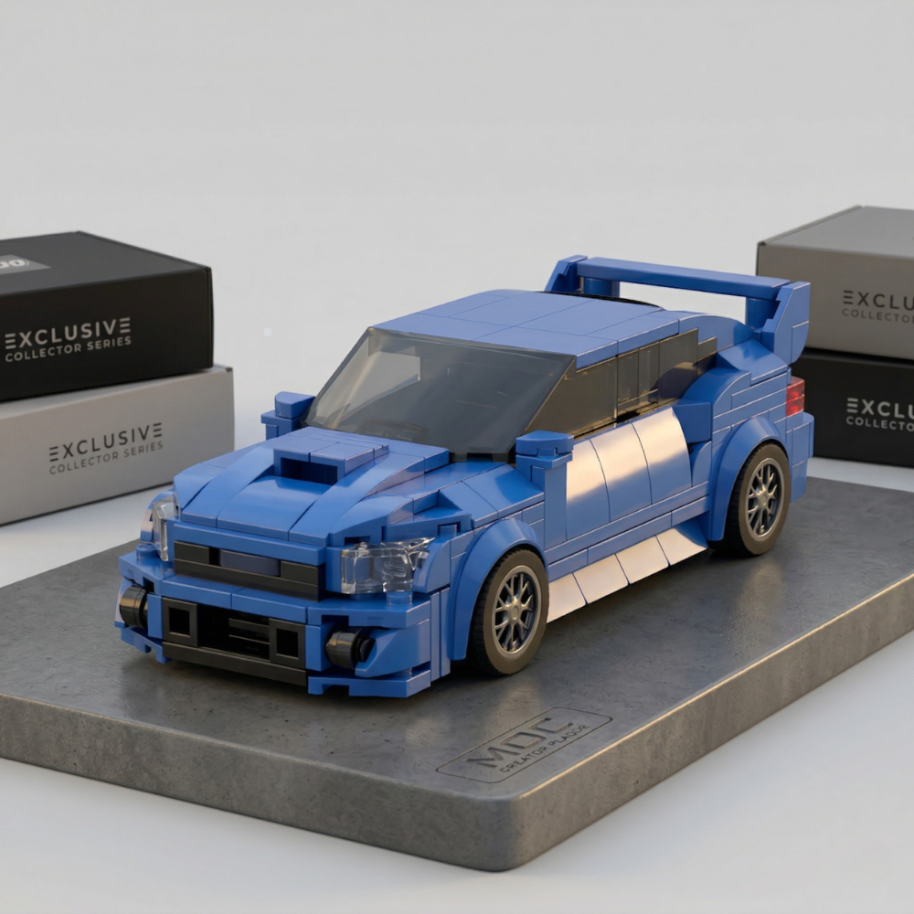 Subaru WRX STI World Rally Blue - MOC Building Kit