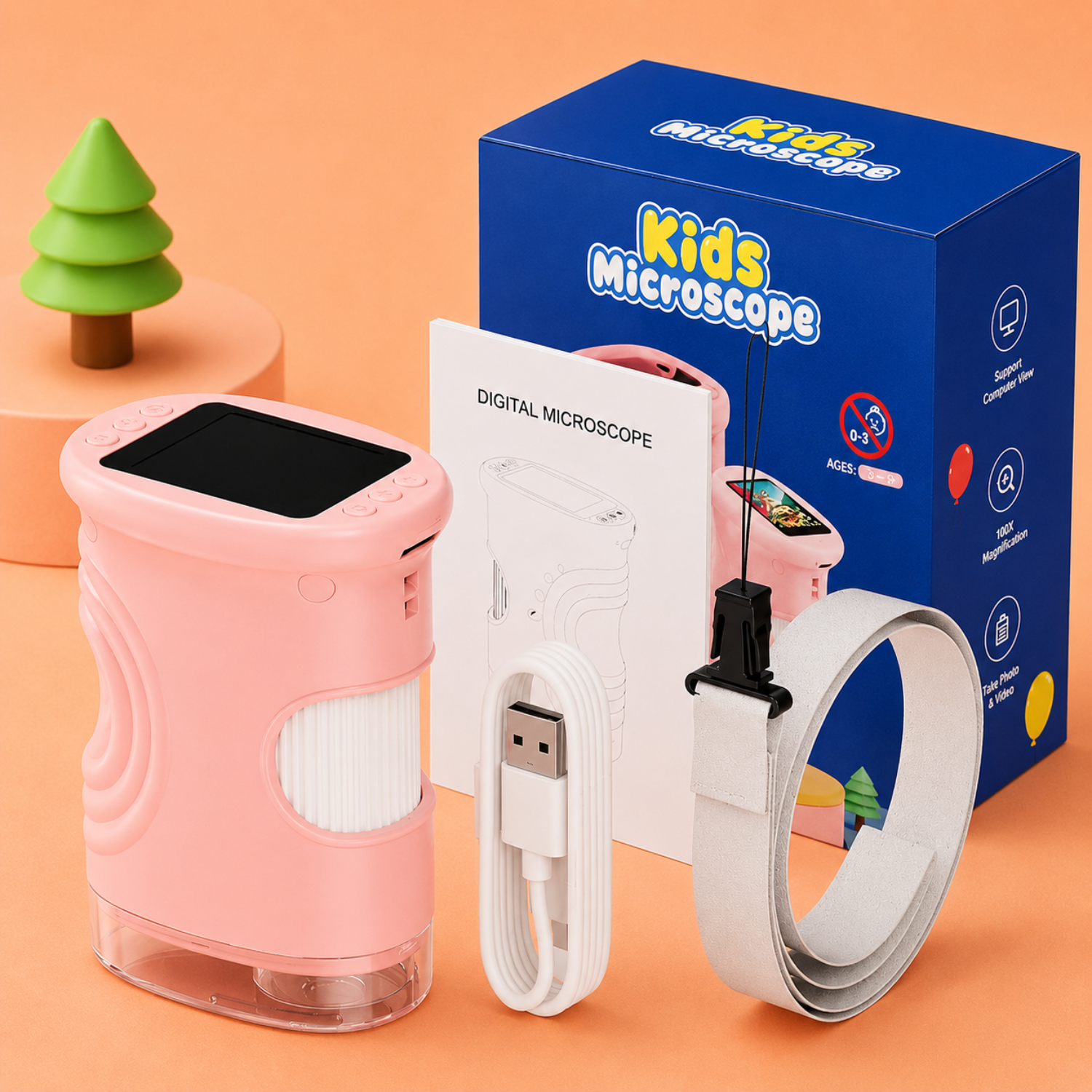 Kids Digital Microscope Camera