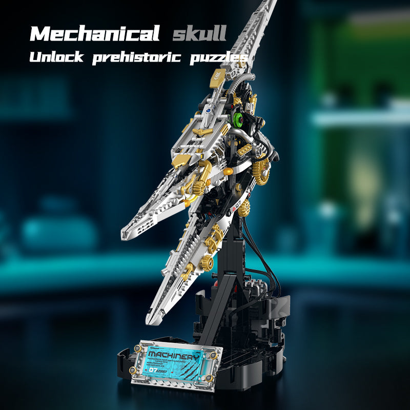 Cyber Pterosaur Head Model | 894 Pieces