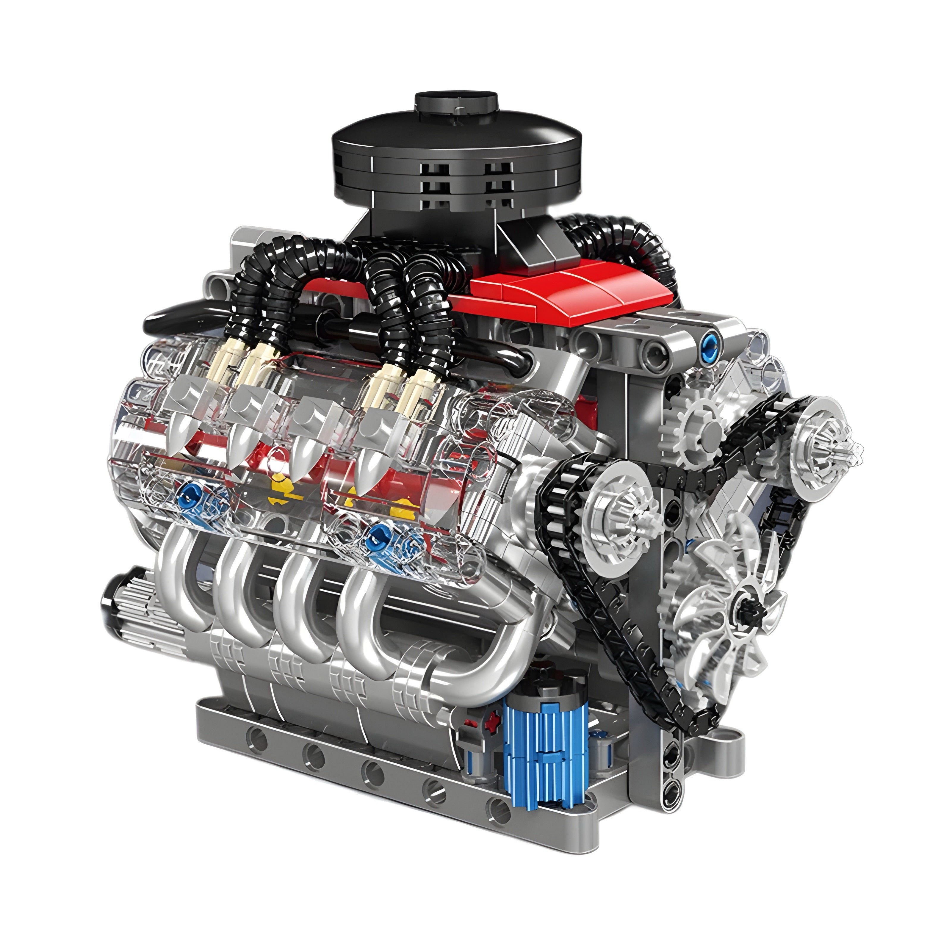 Motorized Chevy V8 Engine Model Kit | 488 Pieces
