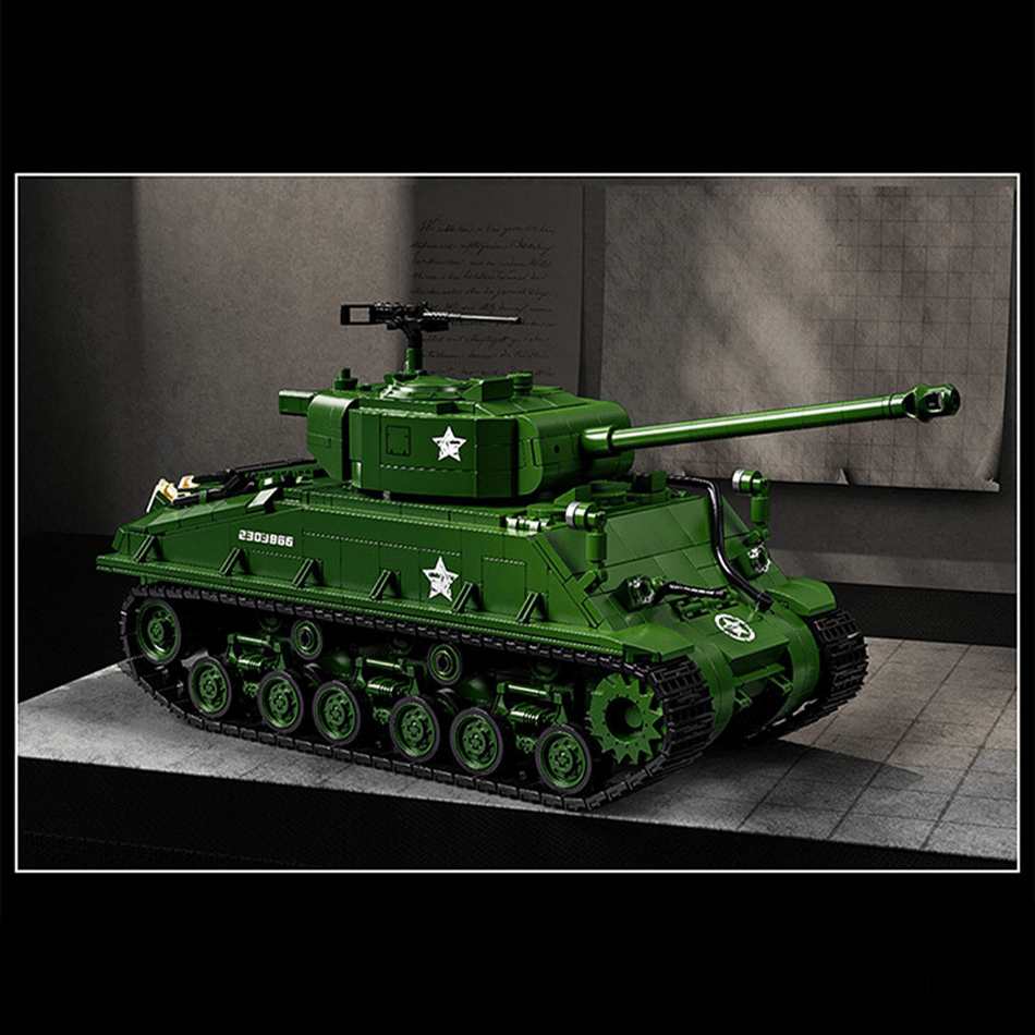 M4 Sherman Tank Model Kit - 1681 Pieces