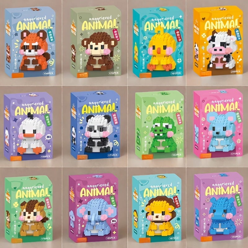 Animal Building Blocks – 12 Pieces