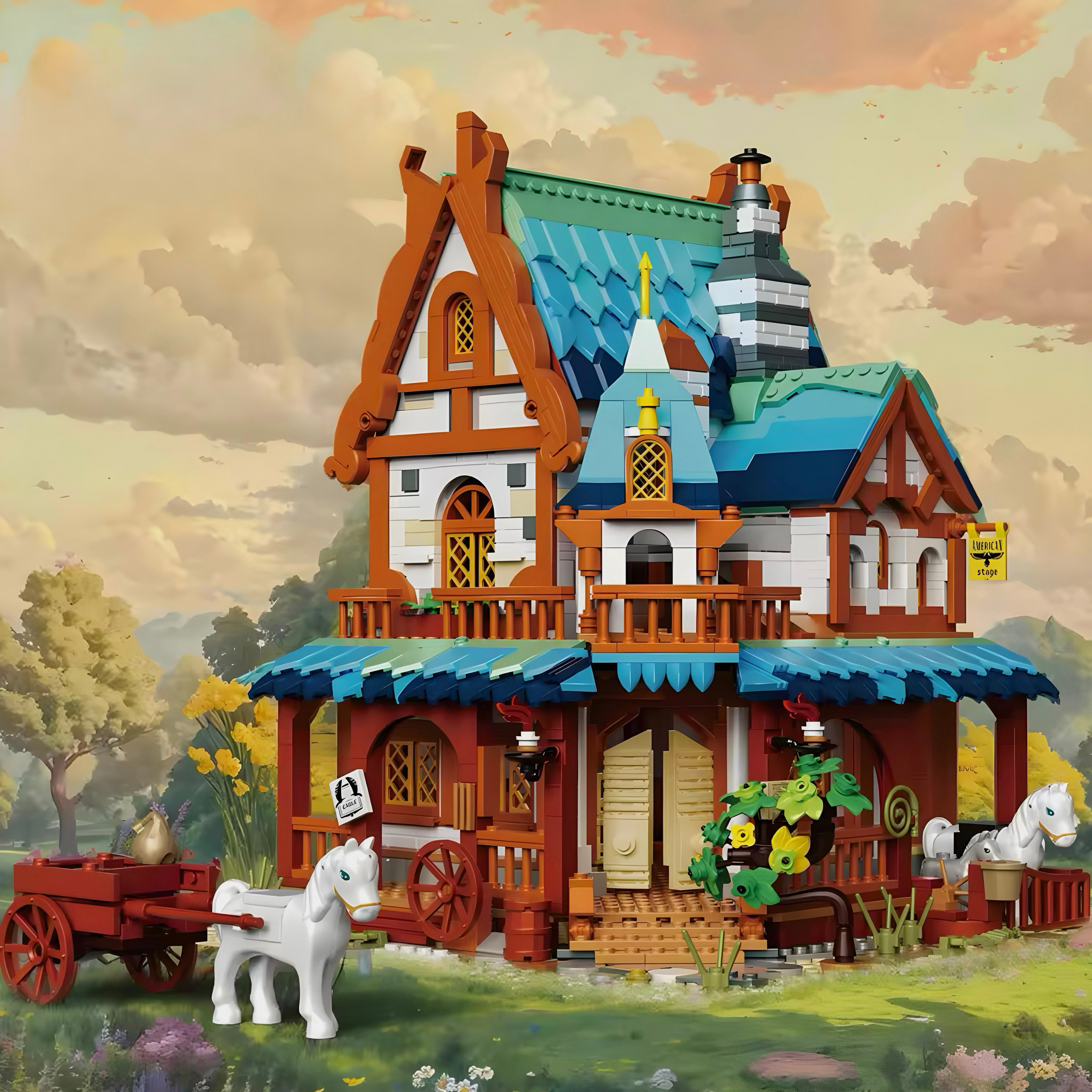 Medieval Post Station | 1769pcs