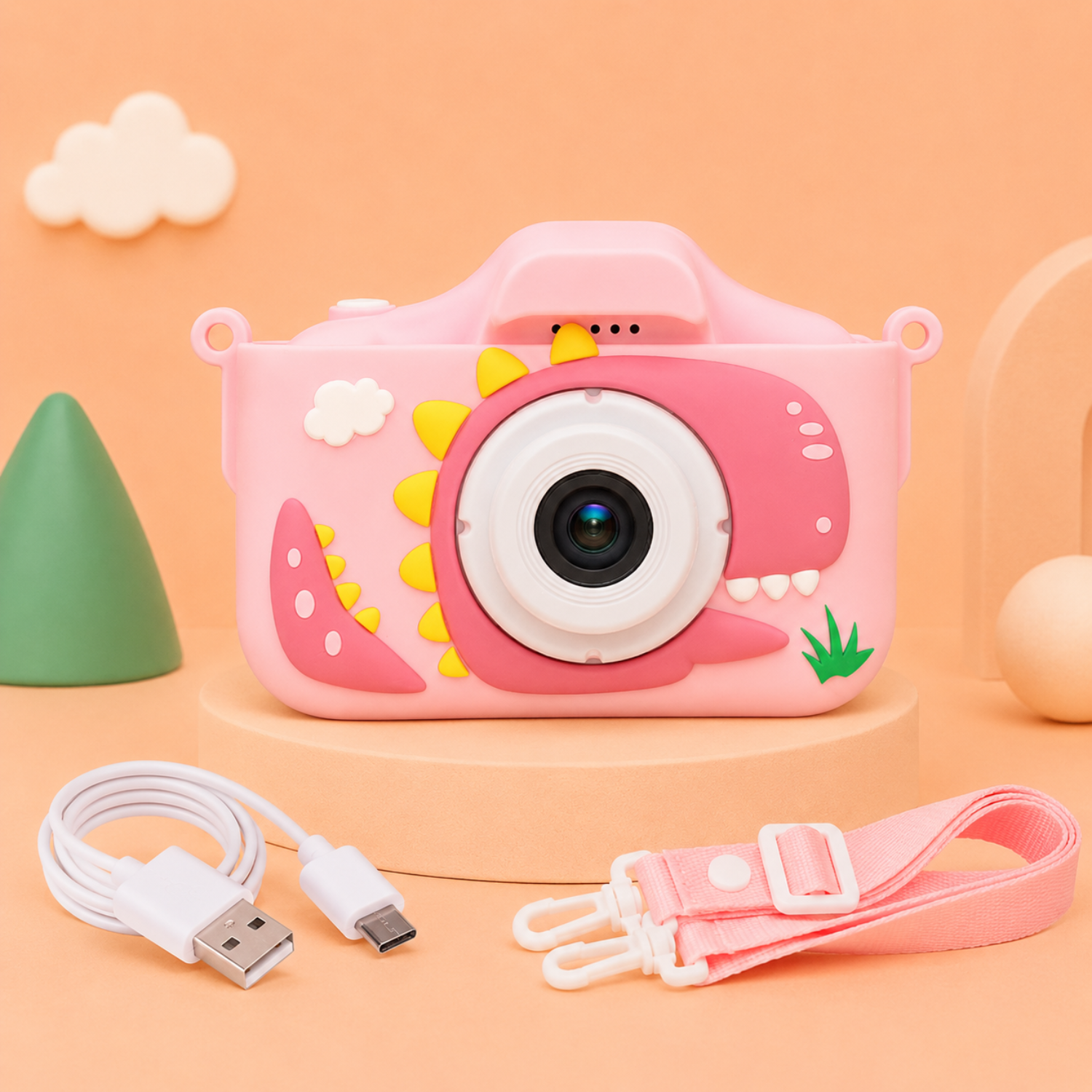 Kids Digital Camera Toy – HD Photo & Video Camera with 32GB SD Card – Durable Child-Friendly Camcorder – Creative Screen-Free Educational Gift for Ages 3+