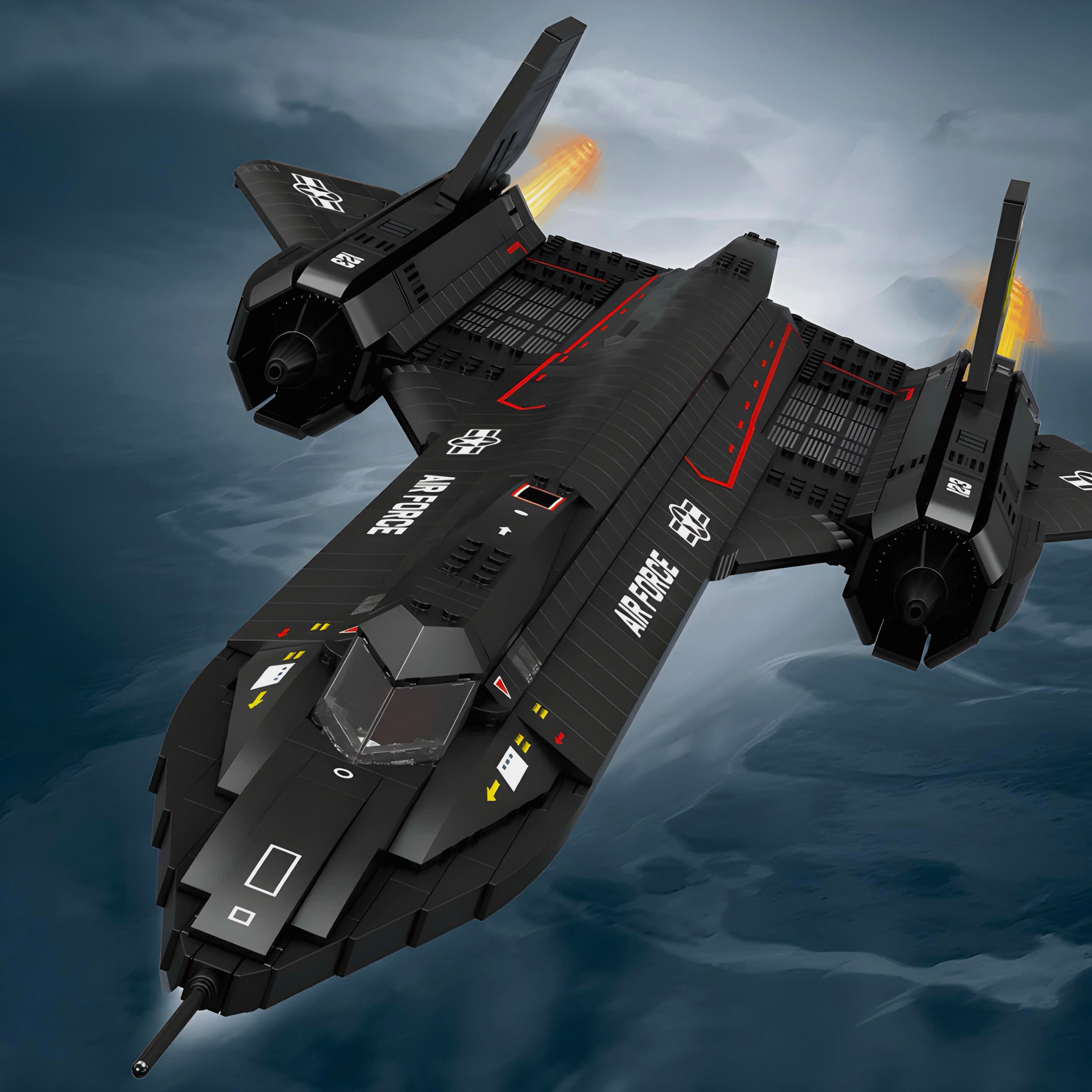 SR-71 Blackbird Model Kit | 1776 Pieces