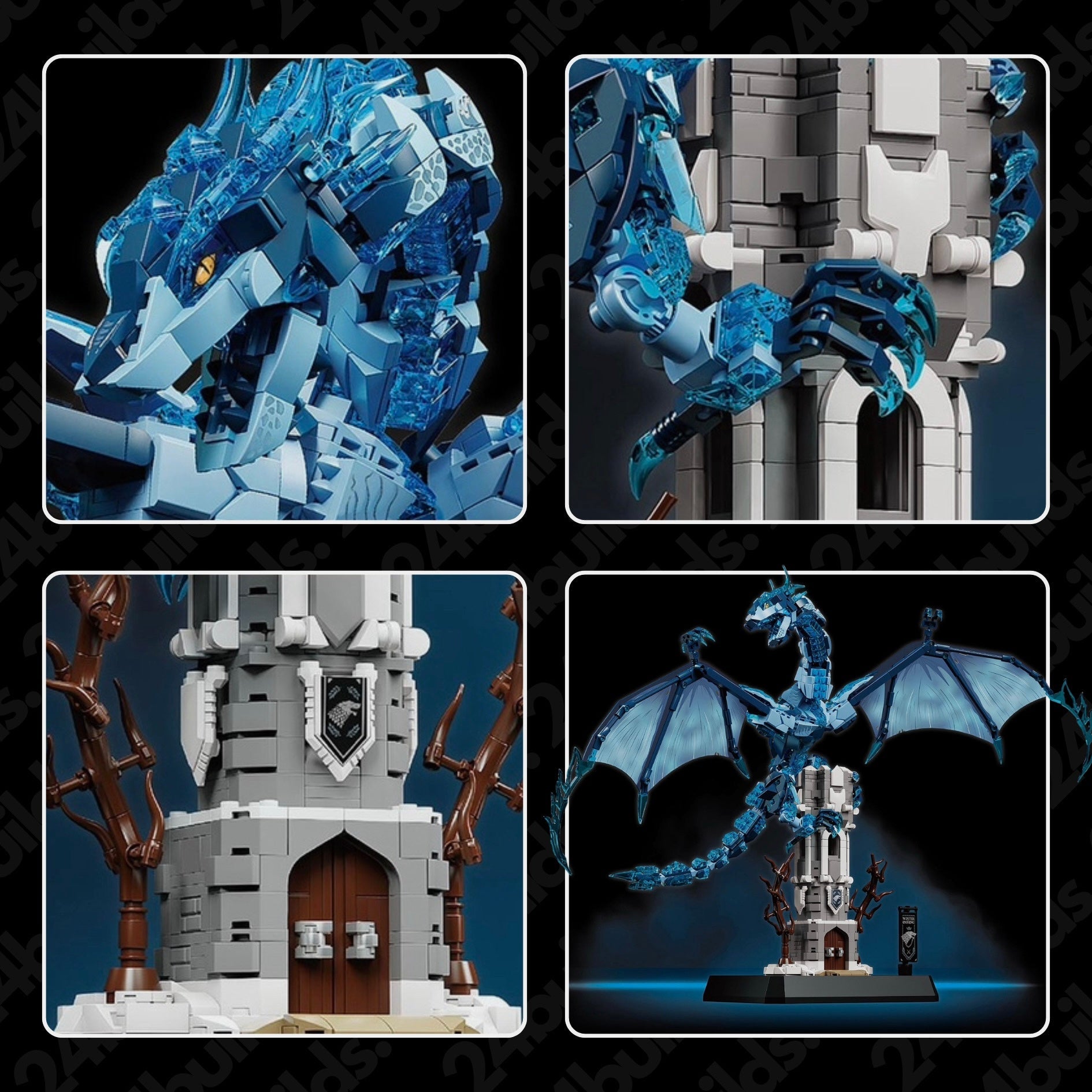 Azure Dragon - MOC Building Kit - 1788 Pcs