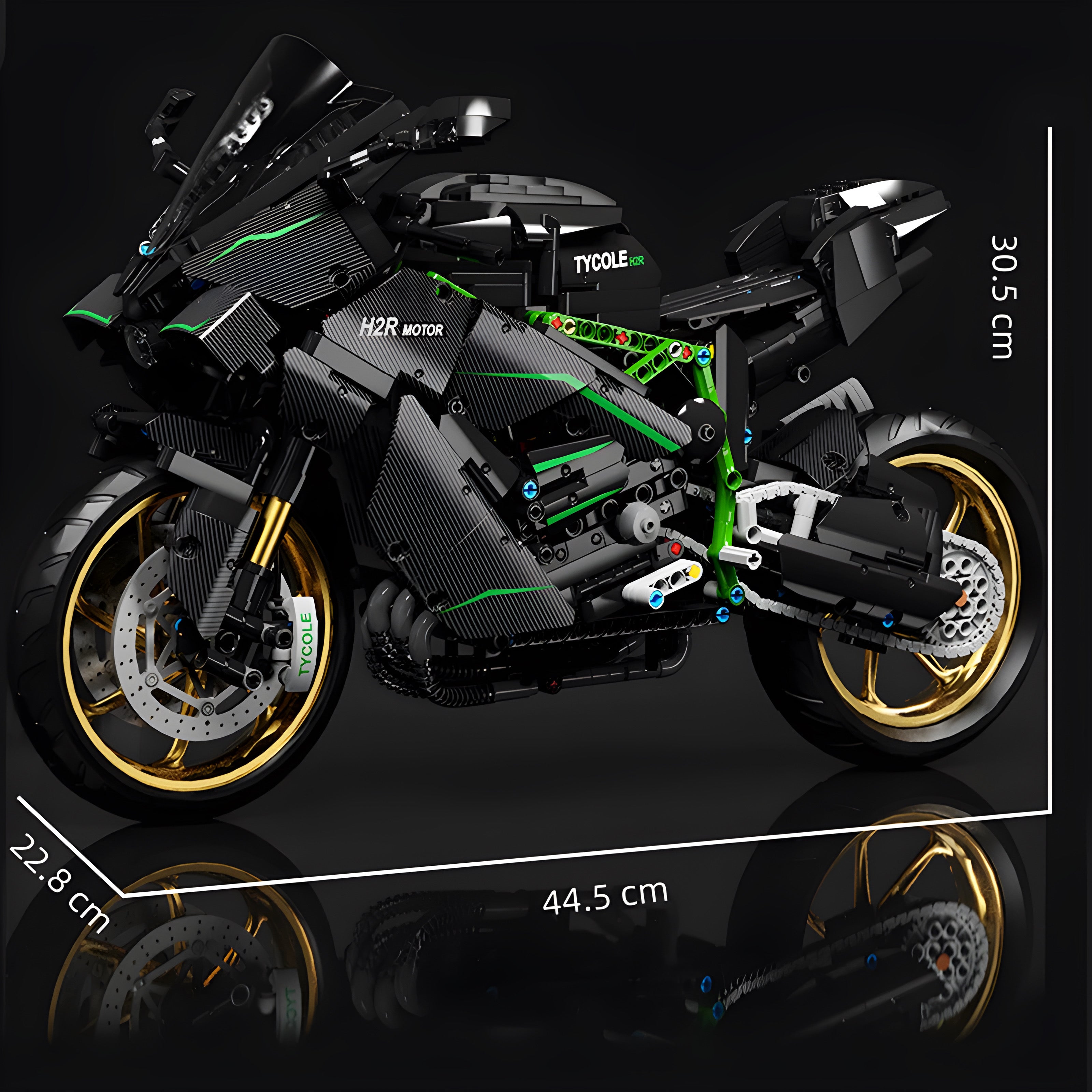 Hurricane H2-R Motorbike | 1808pcs