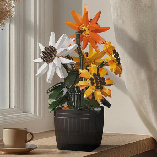 Sunflower Blossom Pot | 858 Pieces