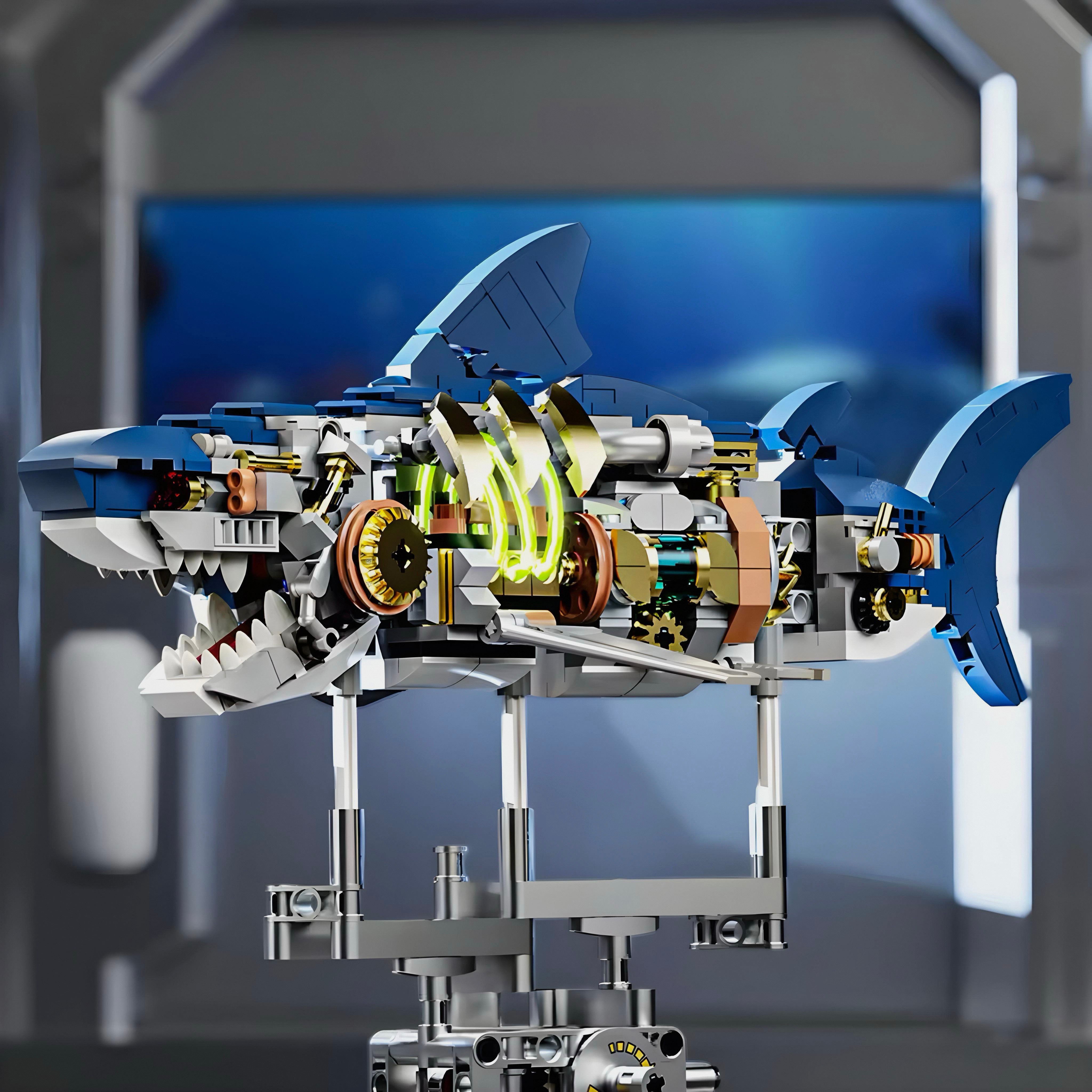 Mechanical Shark Model Kit | 692 Pieces