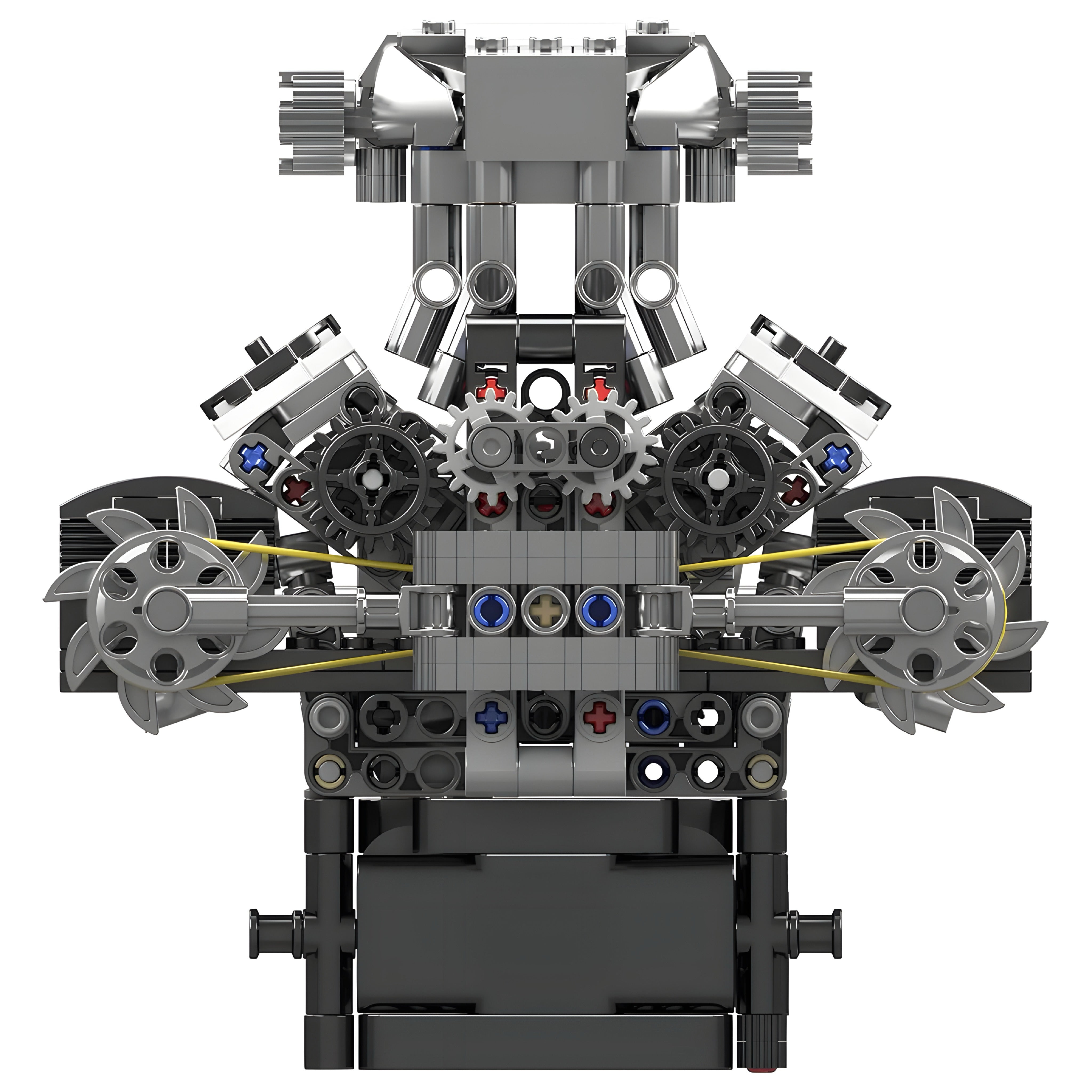 British Supercar V8 Engine - MOC Building Kit - 736 Pcs