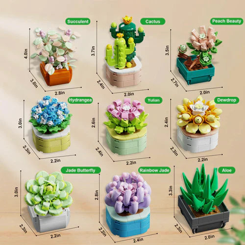 834-Piece Collection of 9 Plants