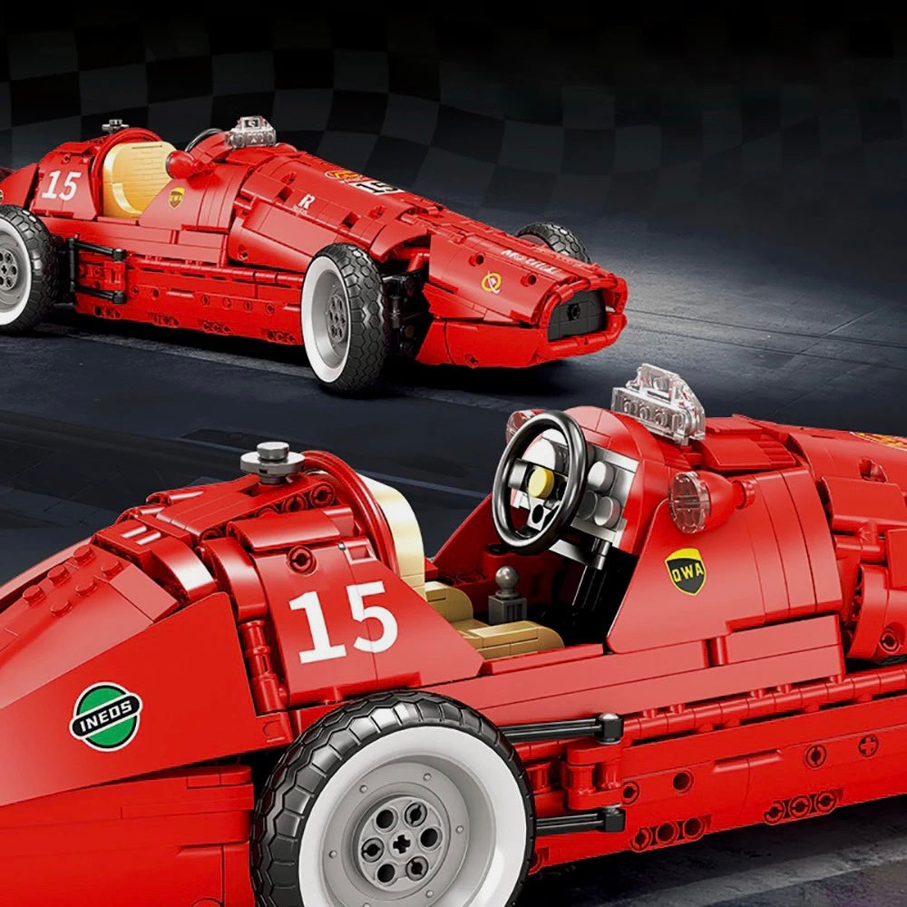1950s Italian Grand Prix Race Car - MOC Building Kit - 1808 Pcs