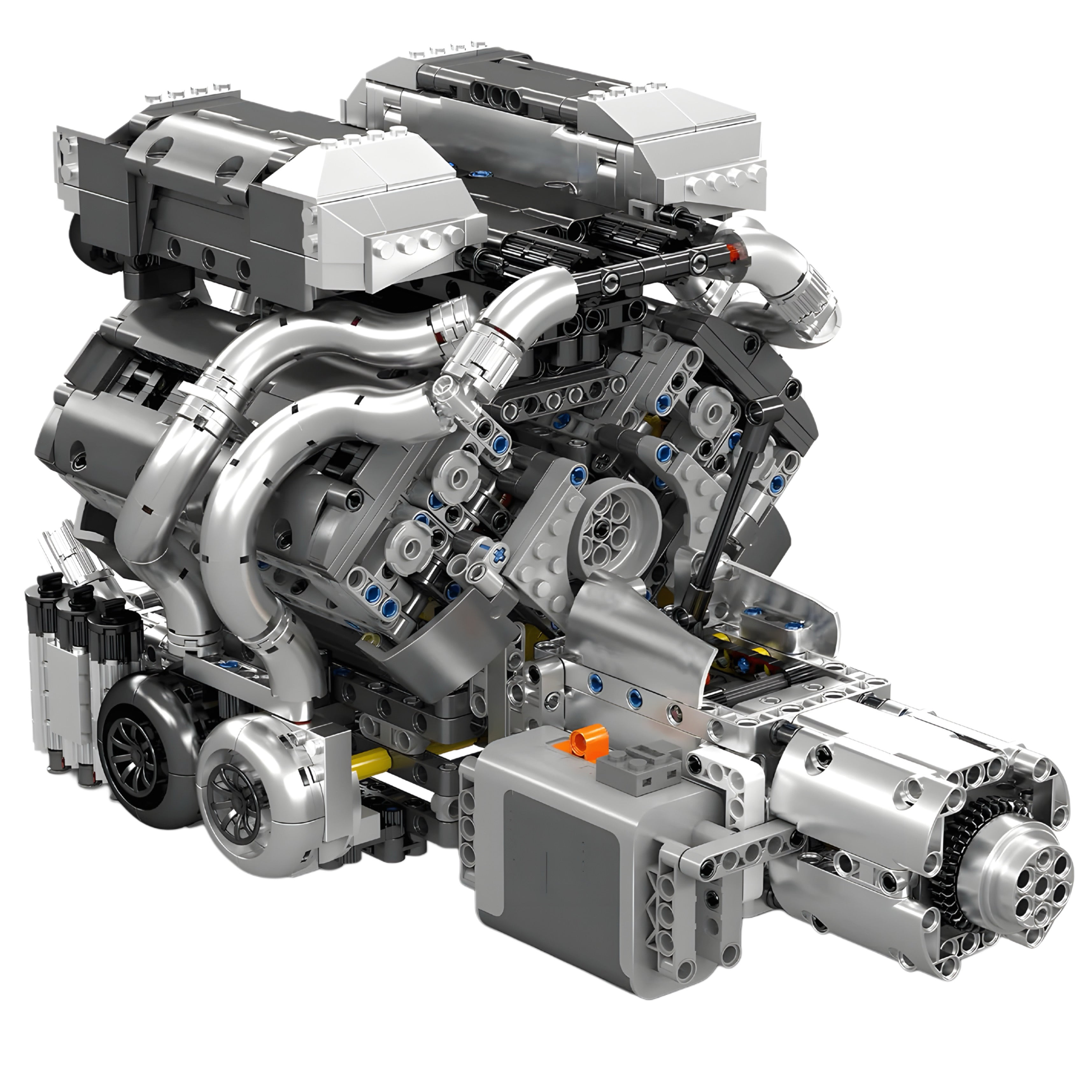 2024-Piece Motorized Hypercar with W16 Engine & Gearbox