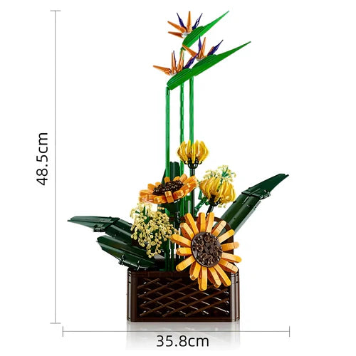 1612-Piece Bird of Paradise and Sunflower Set