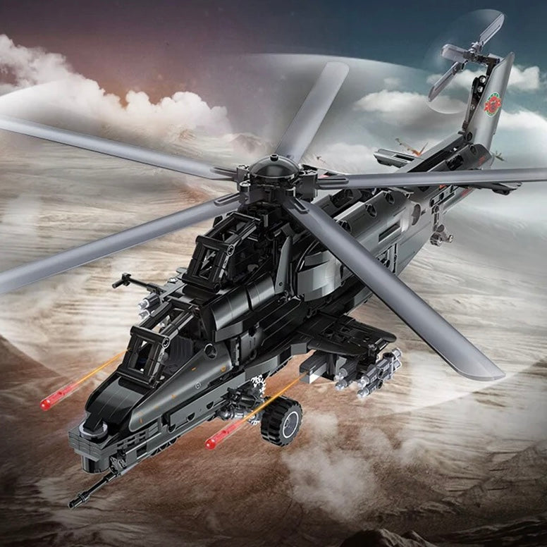 992-Piece Remote-Controlled CAIC Z-10 Helicopter