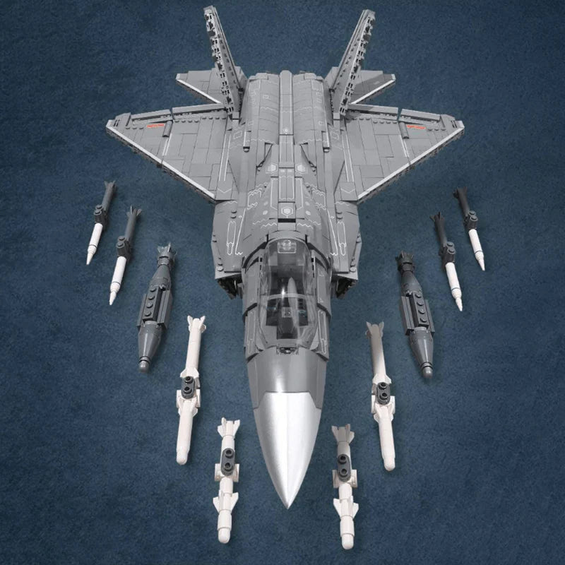 J-35 Stealth Fighter Model Kit | 2635 Pieces