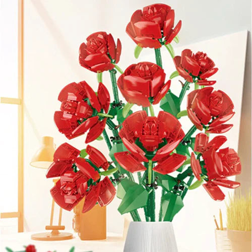 Nine Red Roses Bouquet | 568 Pieces