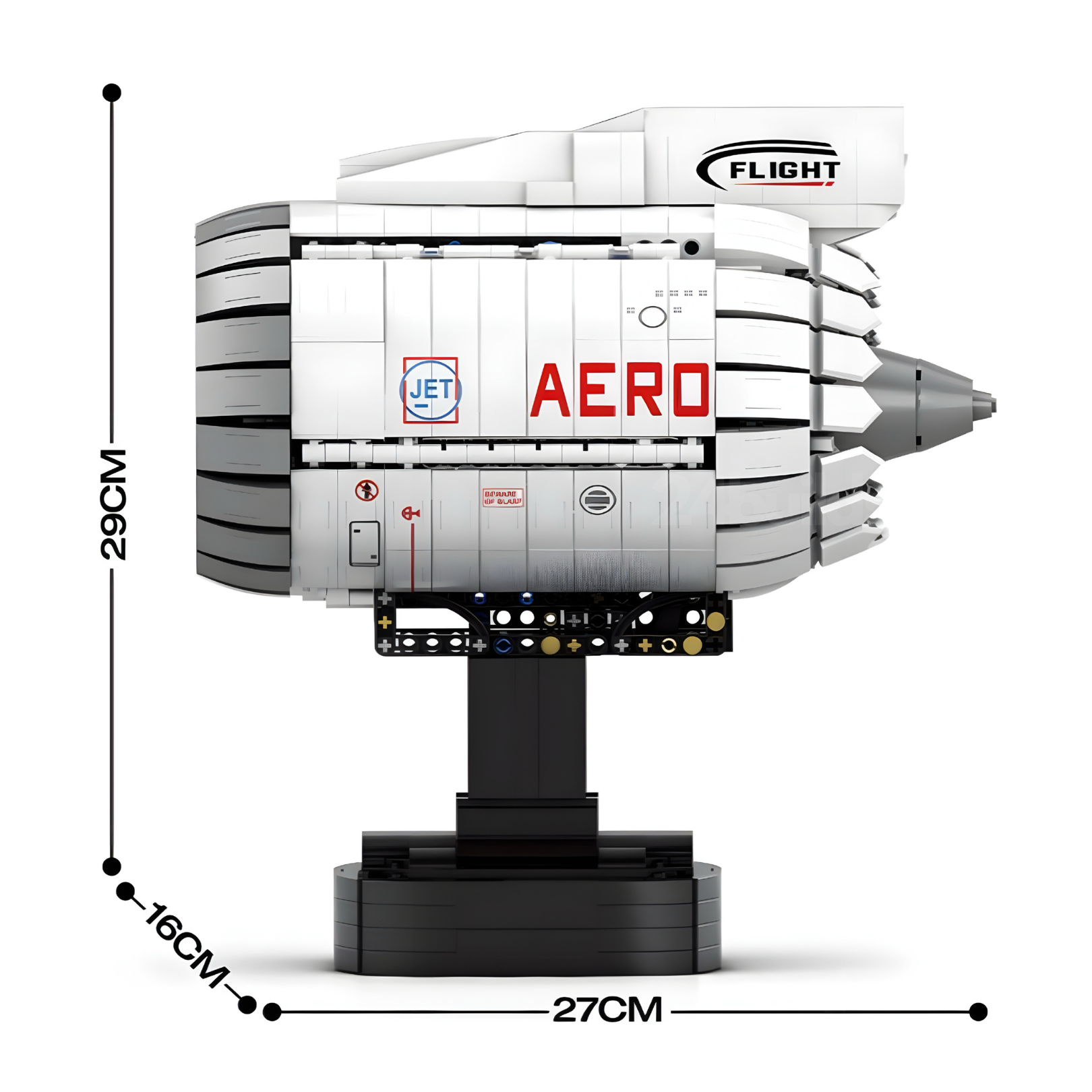 1786-Piece Aircraft Jet Turbine Model