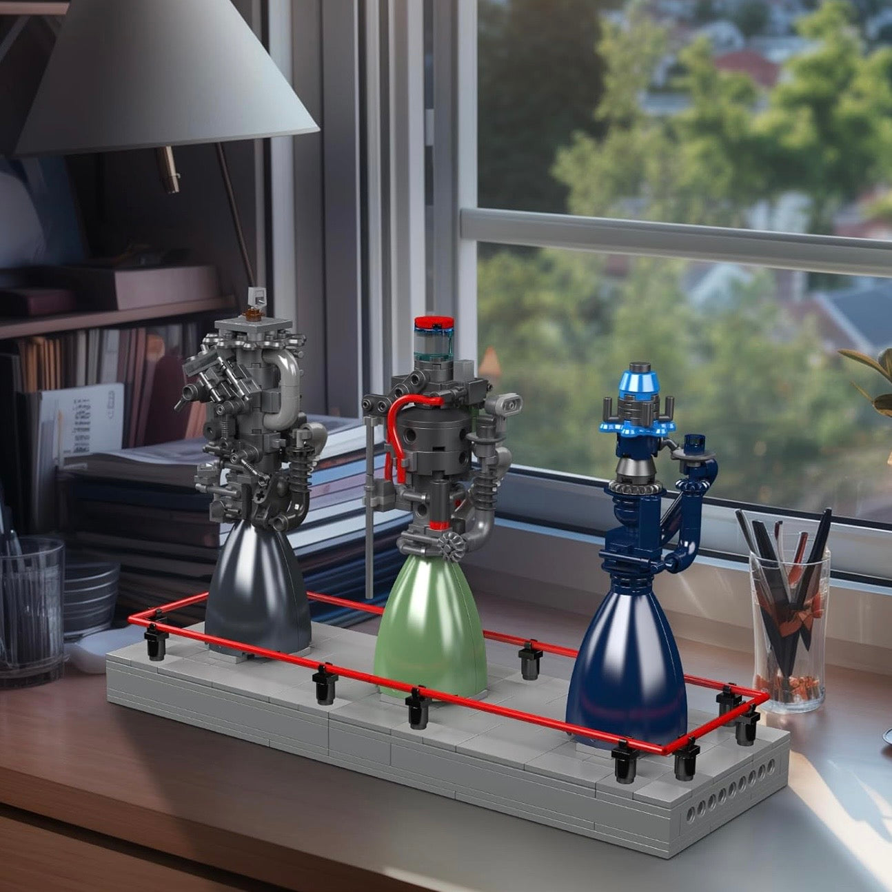 Methalox Rocket Engine Display Set | 496 Pieces