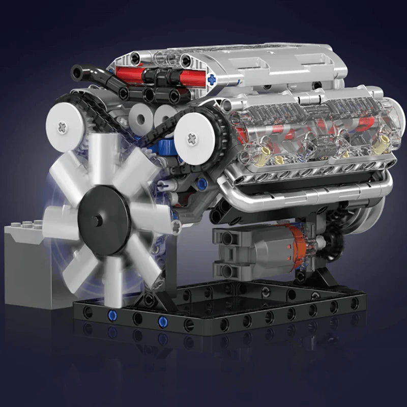 Motorized V8 Engine Kit | 534 Pieces