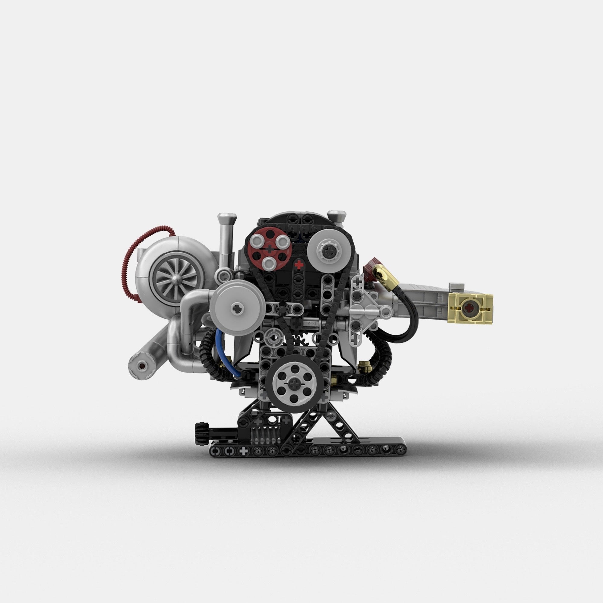 Motorized 2JZ Engine Model | 1078 Pieces