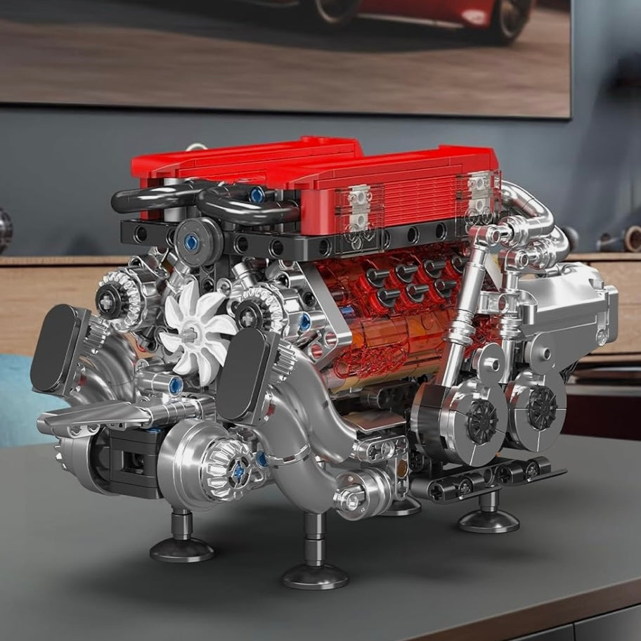 Motorized Red W16 Engine Set | 958 Pieces