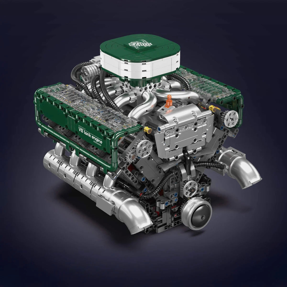 Motorized V8 Tank Engine - MOC Building Kit - 2250 Pcs