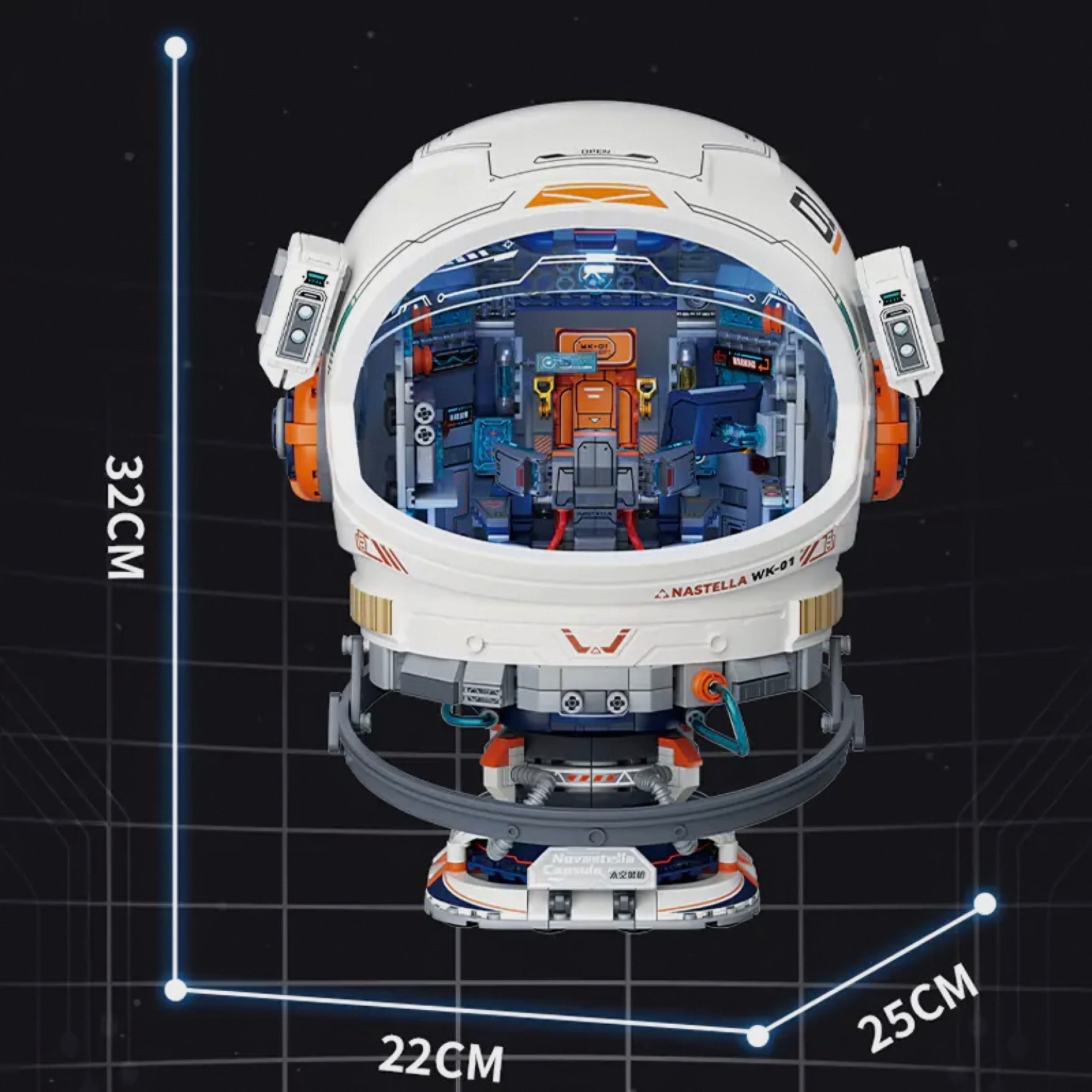 1212-Piece Space Explorer Helmet Set