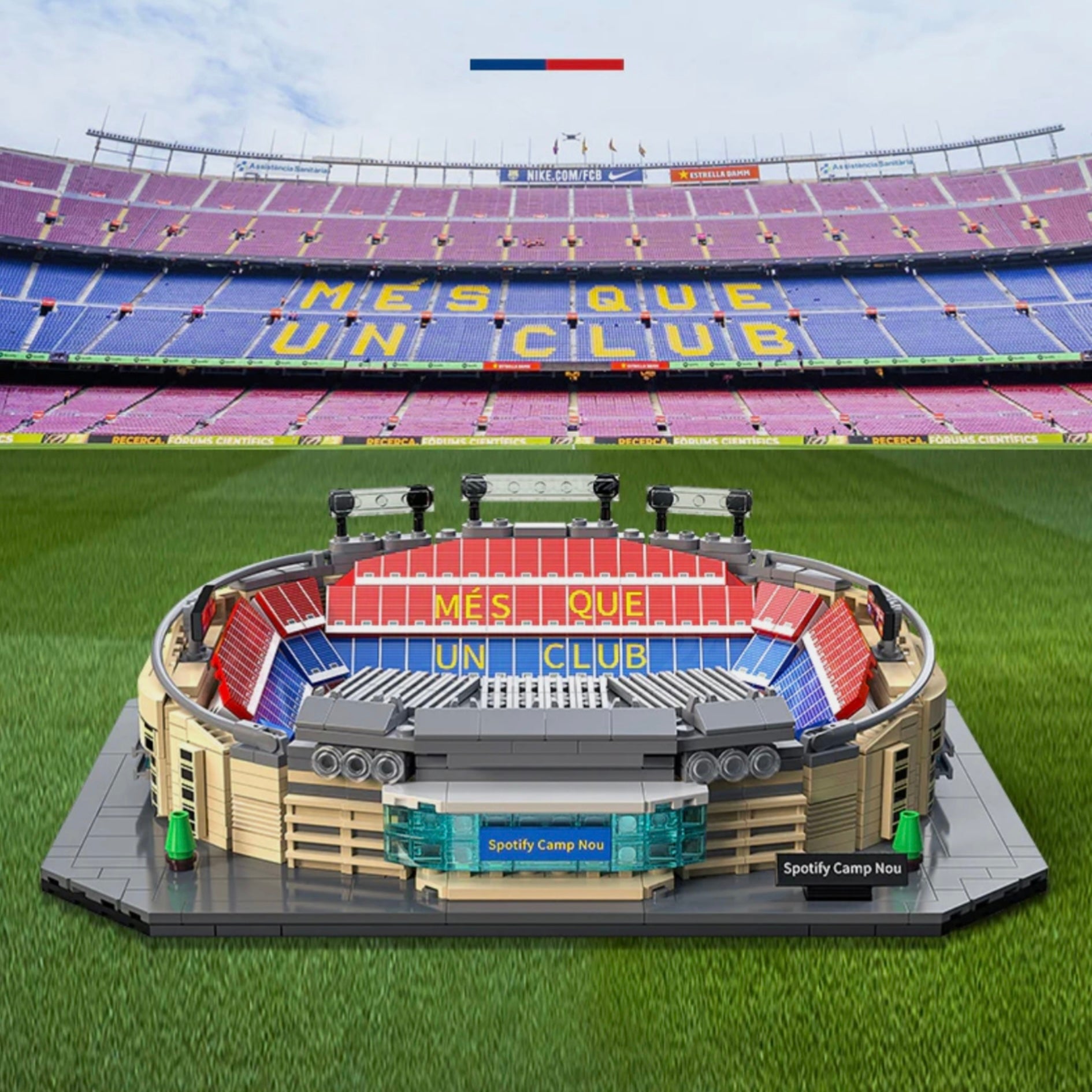 FC Barcelona Spotify Camp Nou - MOC Building Kit - 728 Pcs