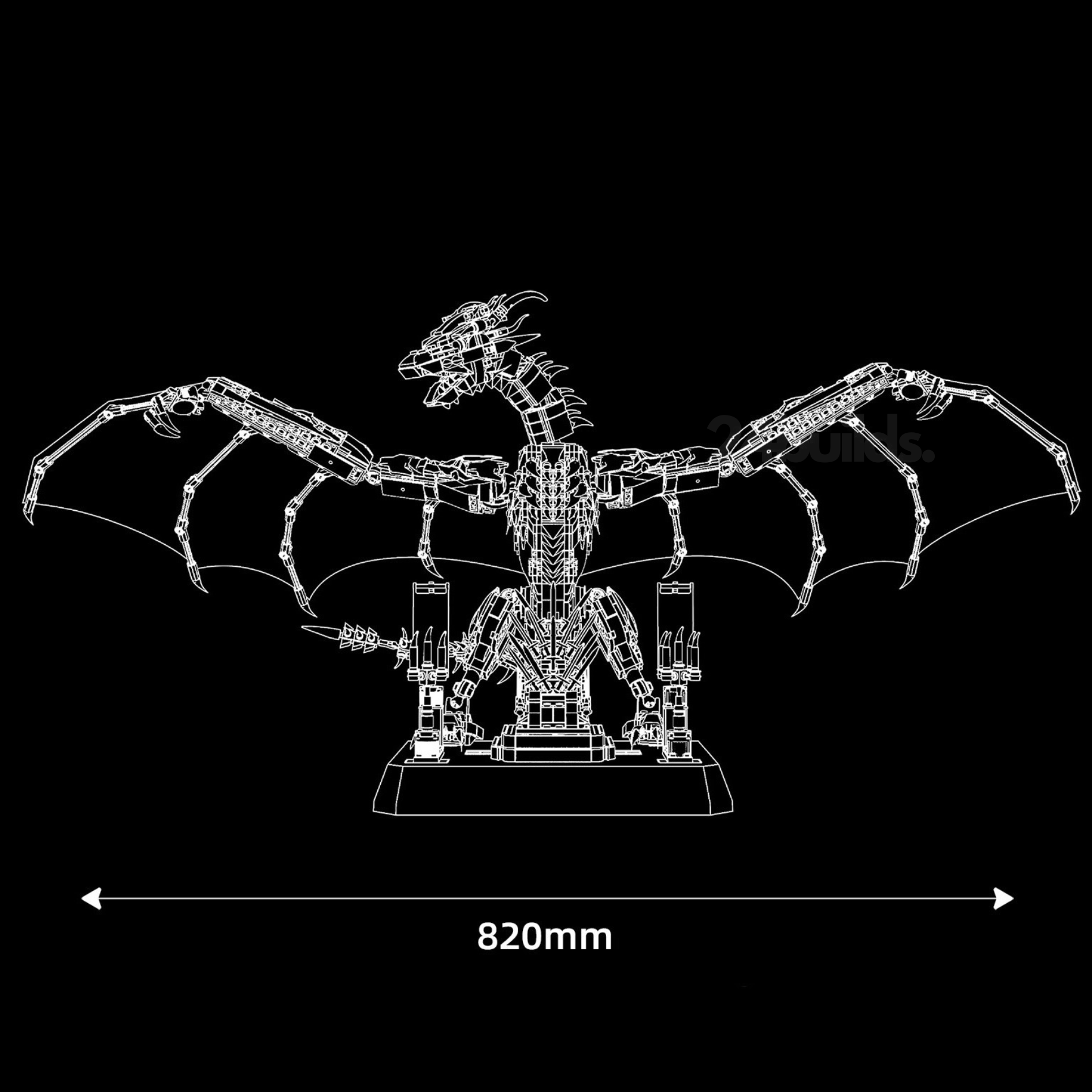 Crimson Dragon Set | 1690 Pieces