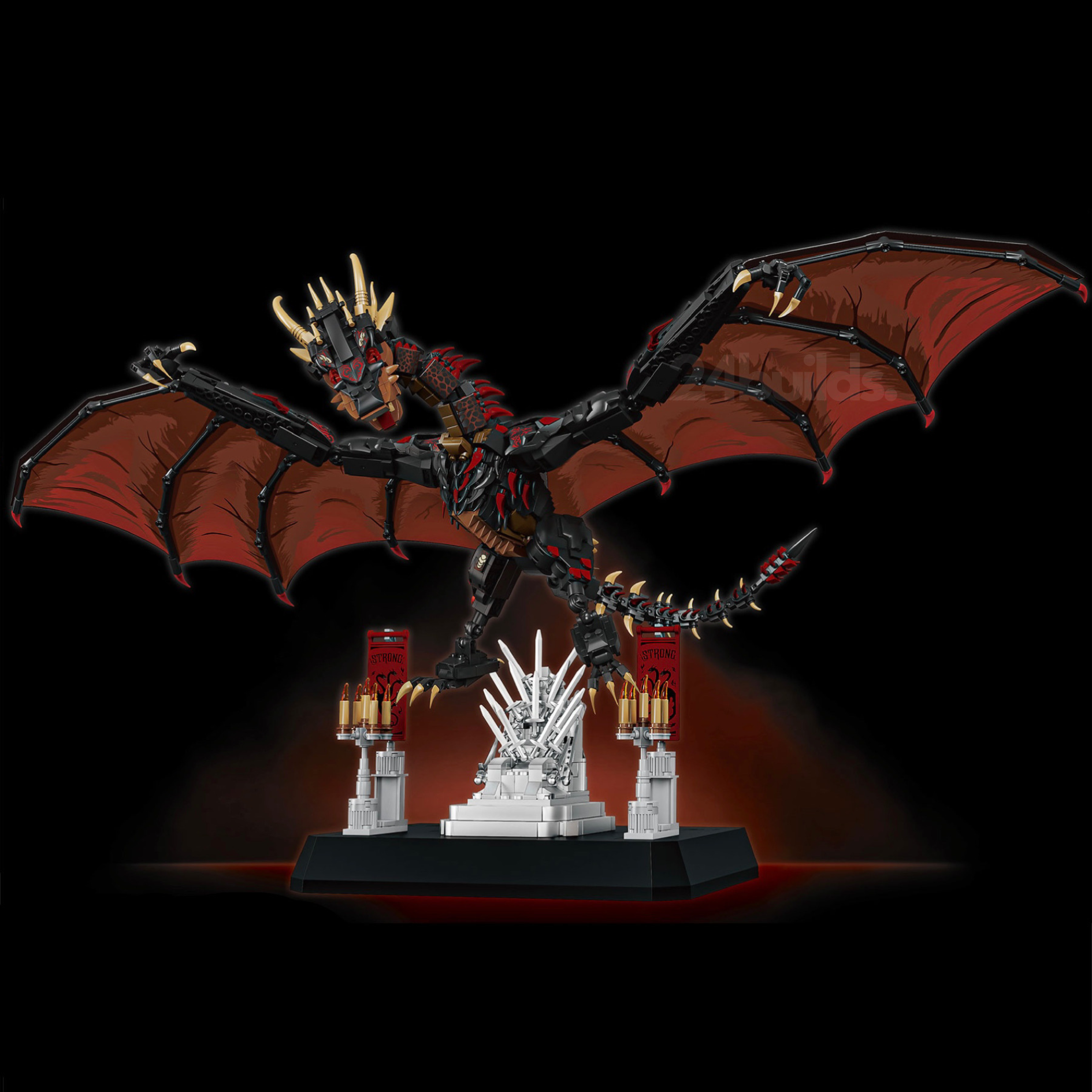 Crimson Dragon Set | 1690 Pieces