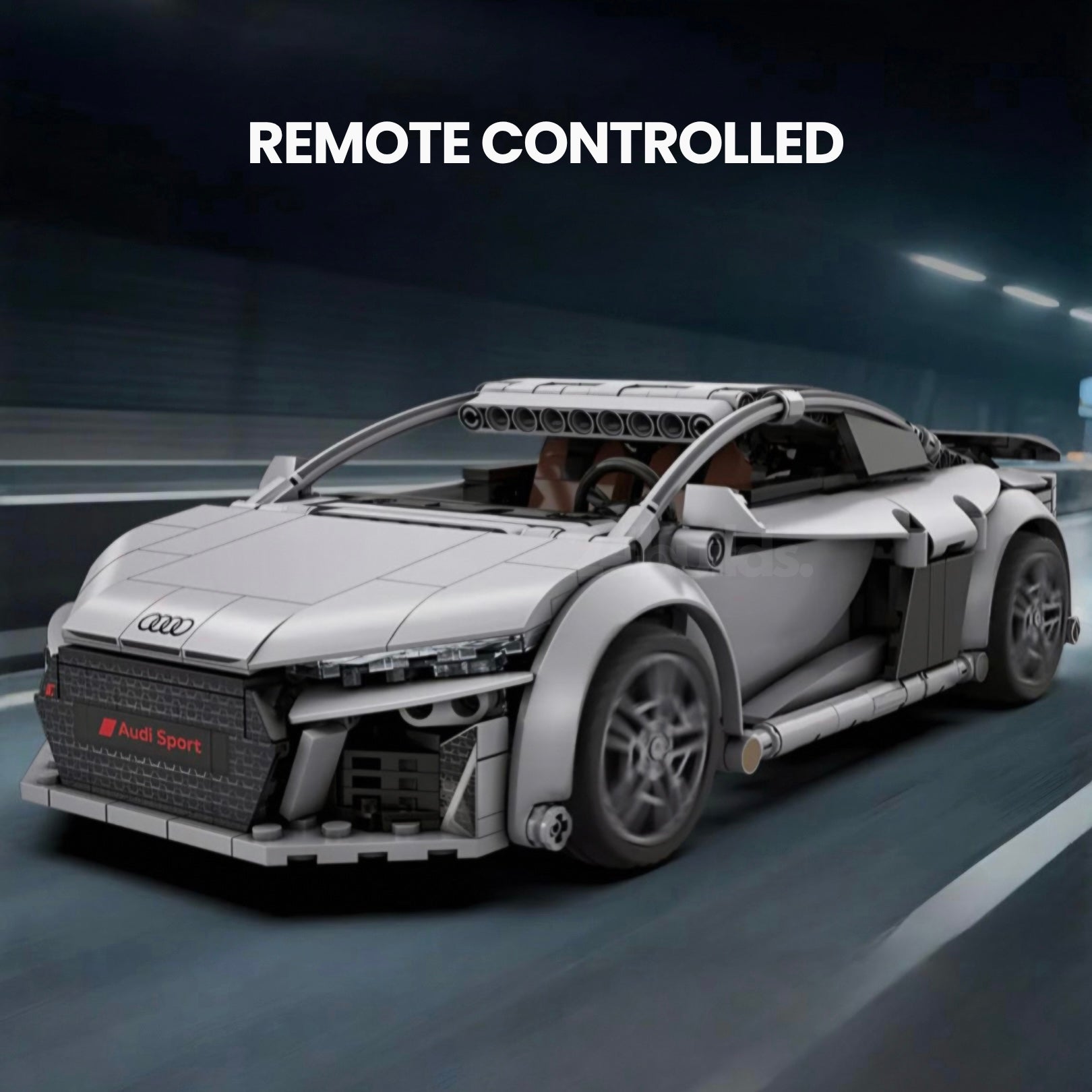 Remote-Controlled Audi R8 Coupe Model Kit | 538 Pieces