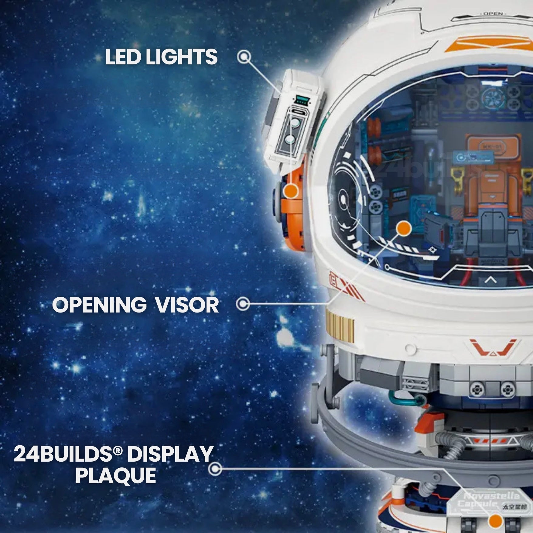 1212-Piece Space Explorer Helmet Set