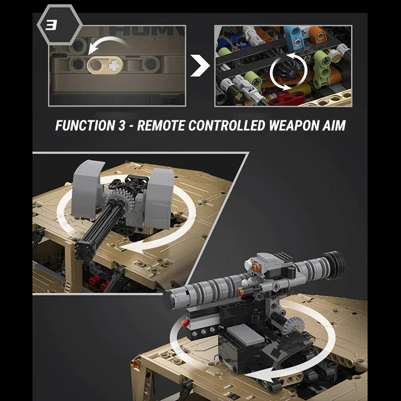 3934-Piece Remote-Controlled Humvee
