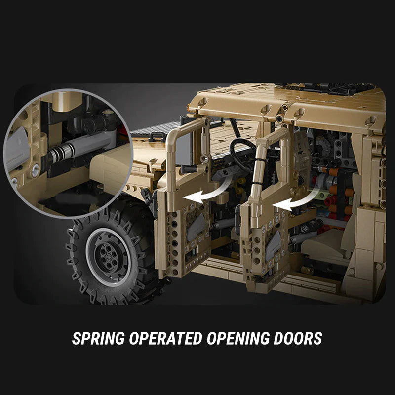 3934-Piece Remote-Controlled Humvee