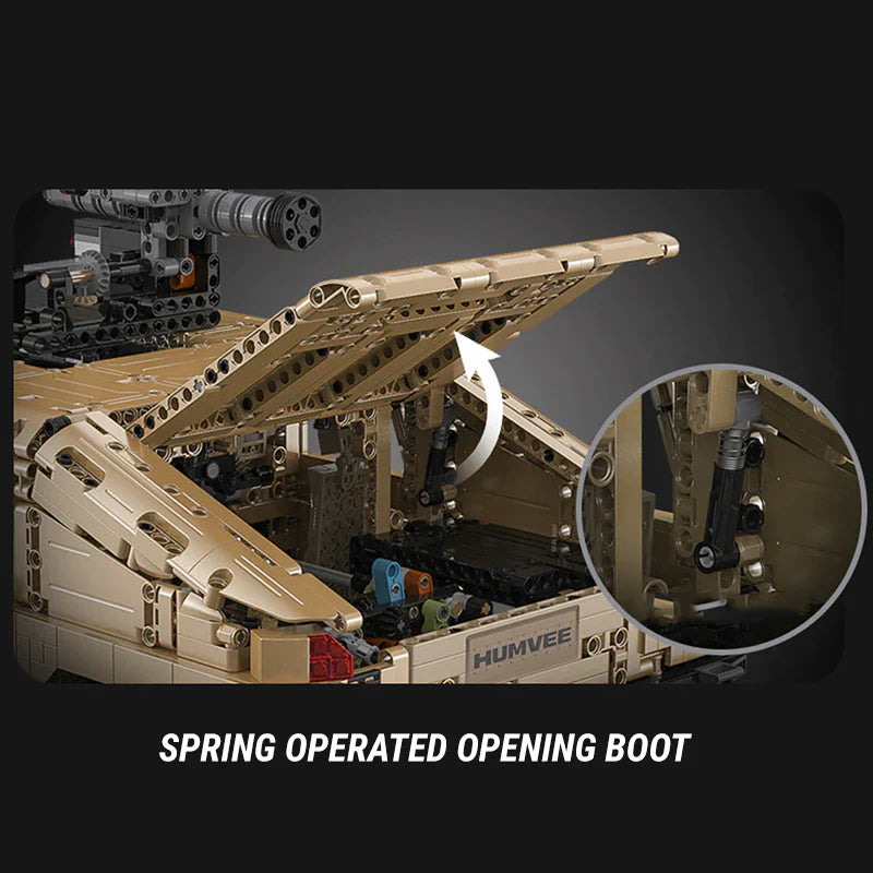 3934-Piece Remote-Controlled Humvee