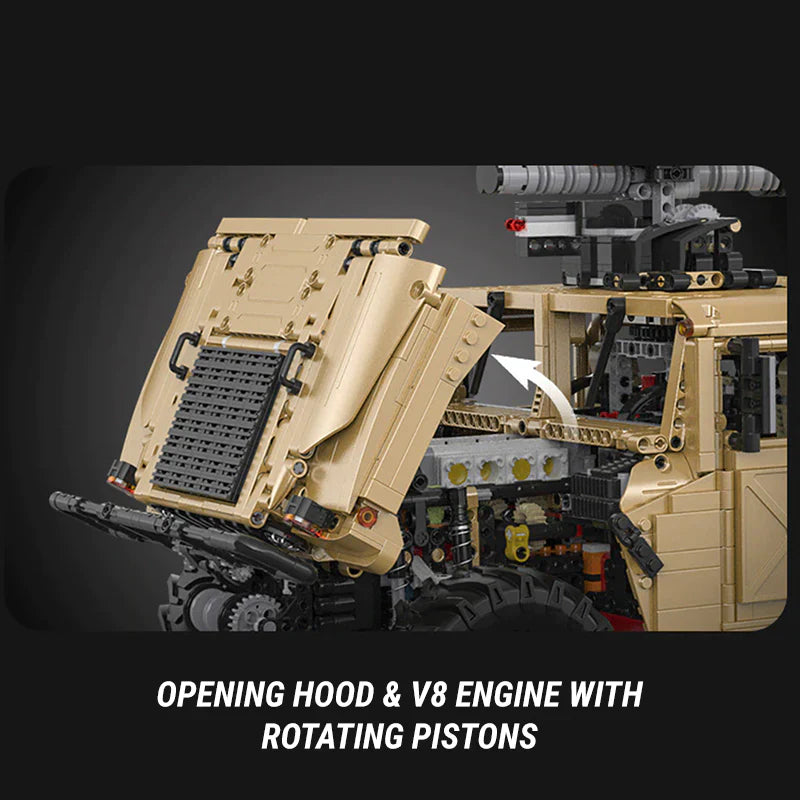 3934-Piece Remote-Controlled Humvee