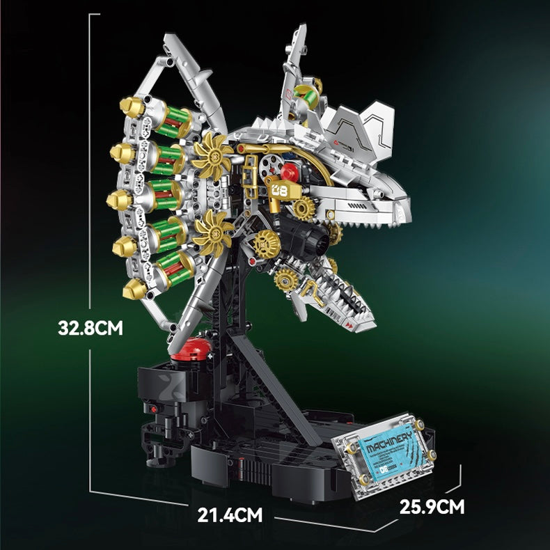 Cyber DinoMecha Head Building Set | 954 Pieces
